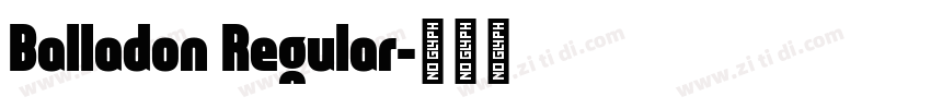 Balladon Regular字体转换